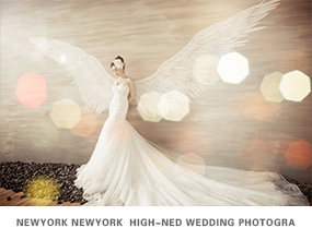 天使之翼婚纱摄影照