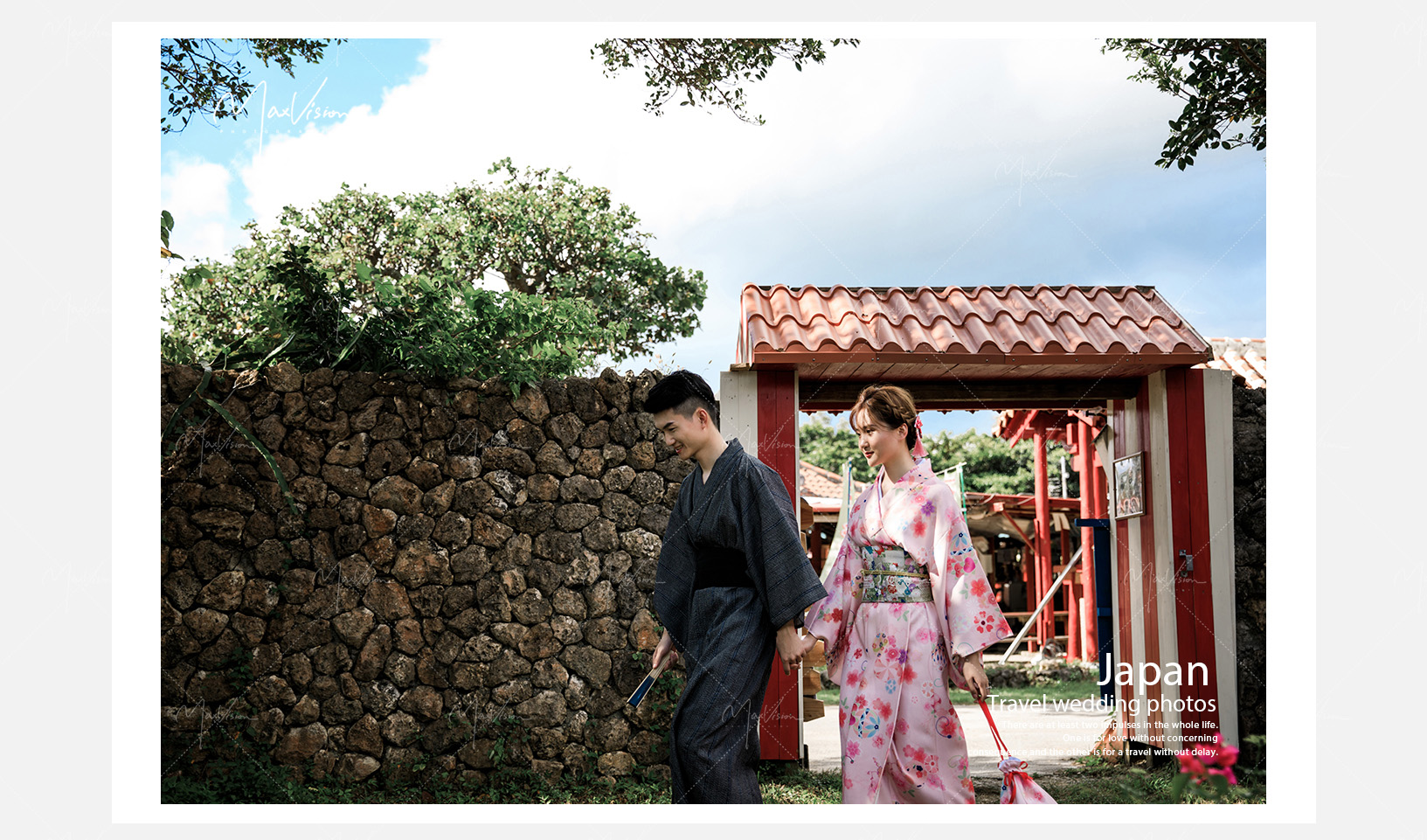 冲绳 和服婚纱摄影照