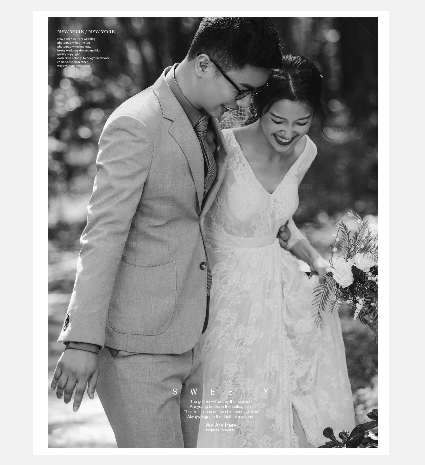 Mr.潘 & Ms.王（纽约纽约真实客照）婚纱摄影照